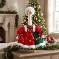 thumbnail image 5 of AZXY Christmas Porch Goose Outfit, 23‑Inch Goose Clothes for Cement Goose, Goose Clothing for Plastic Lawn Goose Statue, Christmas Outdoor Decor for Front Porch Yard Patio Lawn Garden, 5 of 7