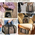 thumbnail image 3 of Airline Approved Expandable Soft Sided Pet Carrier for Cats & Dogs up to 15 Lbs with Removable Fleece Pad, 3 of 6