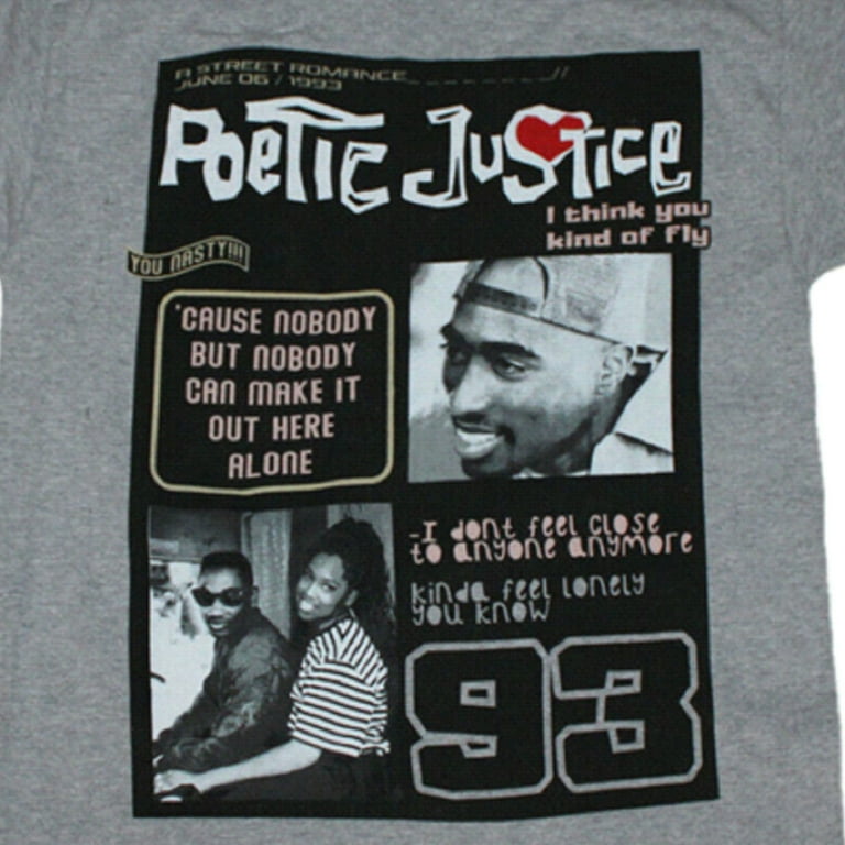Poetic Justice Men's T-Shirt - (Small) - Walmart.com