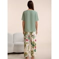 thumbnail image 6 of Smilooen Lounge Set for Women 2 Piece Outfits Short Sleeve Round Neck Pjs Sleepwear,S-2XL, 6 of 6