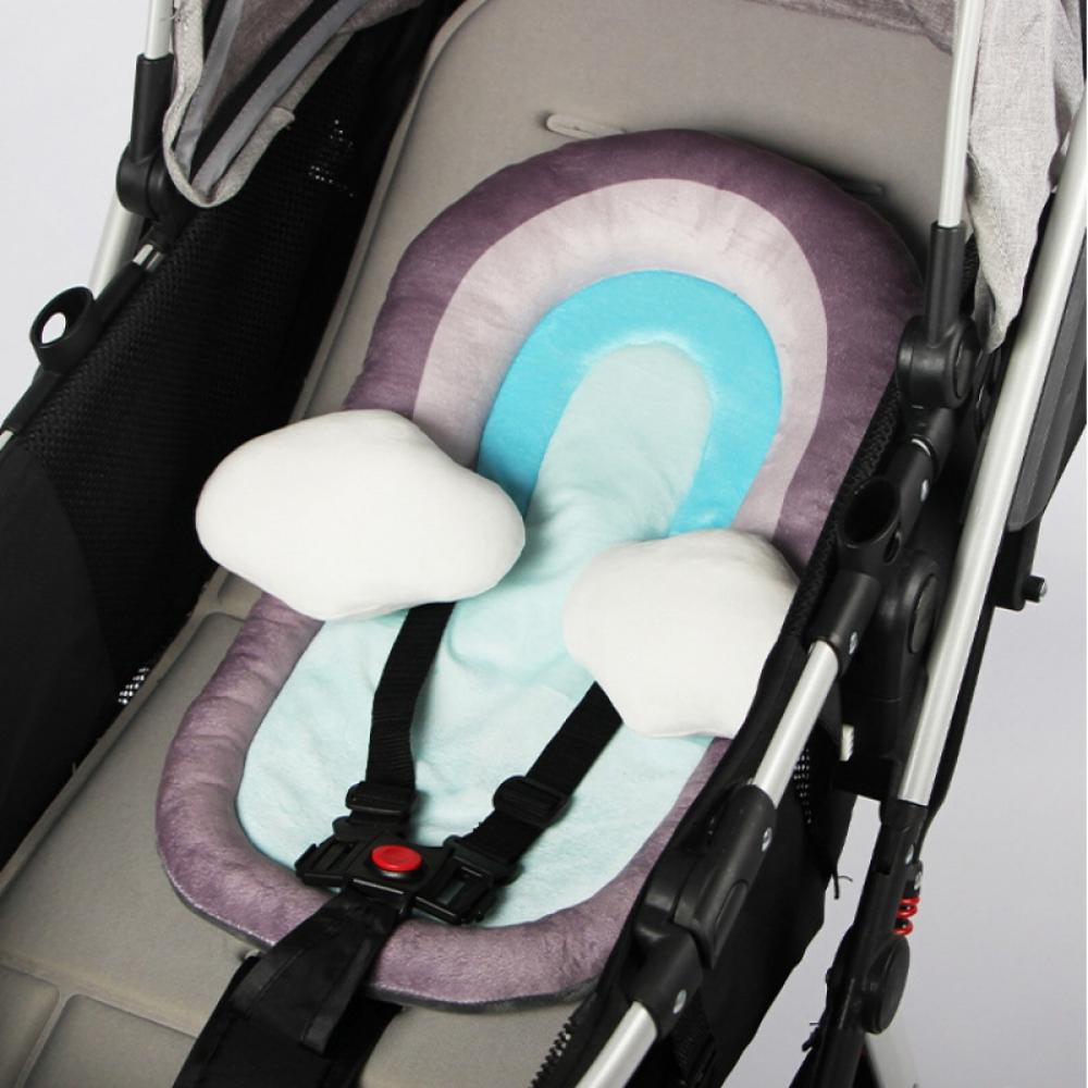 Baby Stroller Cushion Pad Orange Cotton Breathable Stroller Car High Chair Seat Cushion Liner Mat Cover Protector for Baby 