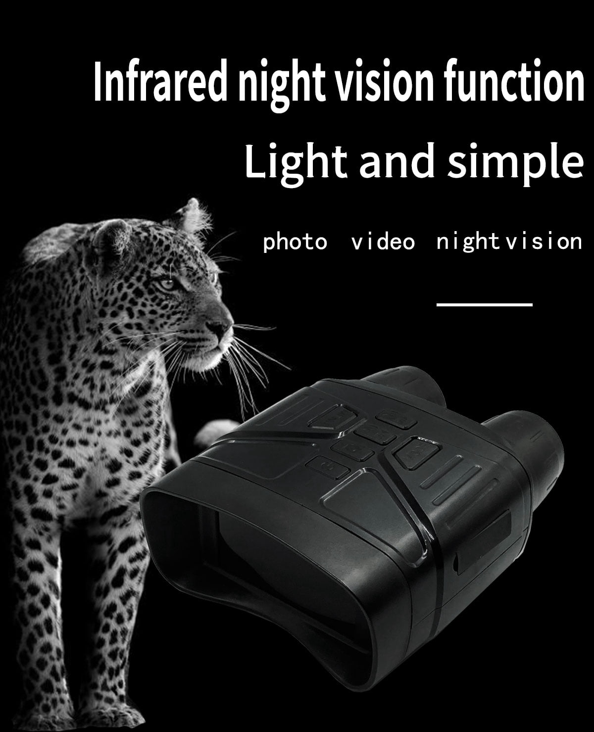 2024 New Night Vision Goggles Binoculars, 12MP Infrared Digital Night Vision Binoculars for Complete Darkness, with 32 GB Memory Card, 3.0" TFT LCD Display, for Outdoor Night Hunting