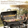 thumbnail image 2 of Devoko 29” Barrel Outdoor Charcoal Grill with Side Shelf and Wheels, Black, 2 of 7