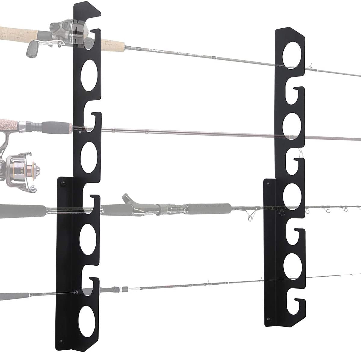 Butizone Fishing Rod Rack Ceiling Storage Rack Holder Wall Mount
