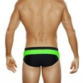 thumbnail image 6 of Men's Racing Stripes Swim Briefs Water Sports Swimwear, 6 of 21
