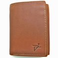 thumbnail image 6 of Mens Vintage Genuine Leather Wallet RFID Trifold Wallet for Men Brown by JTC, 6 of 13