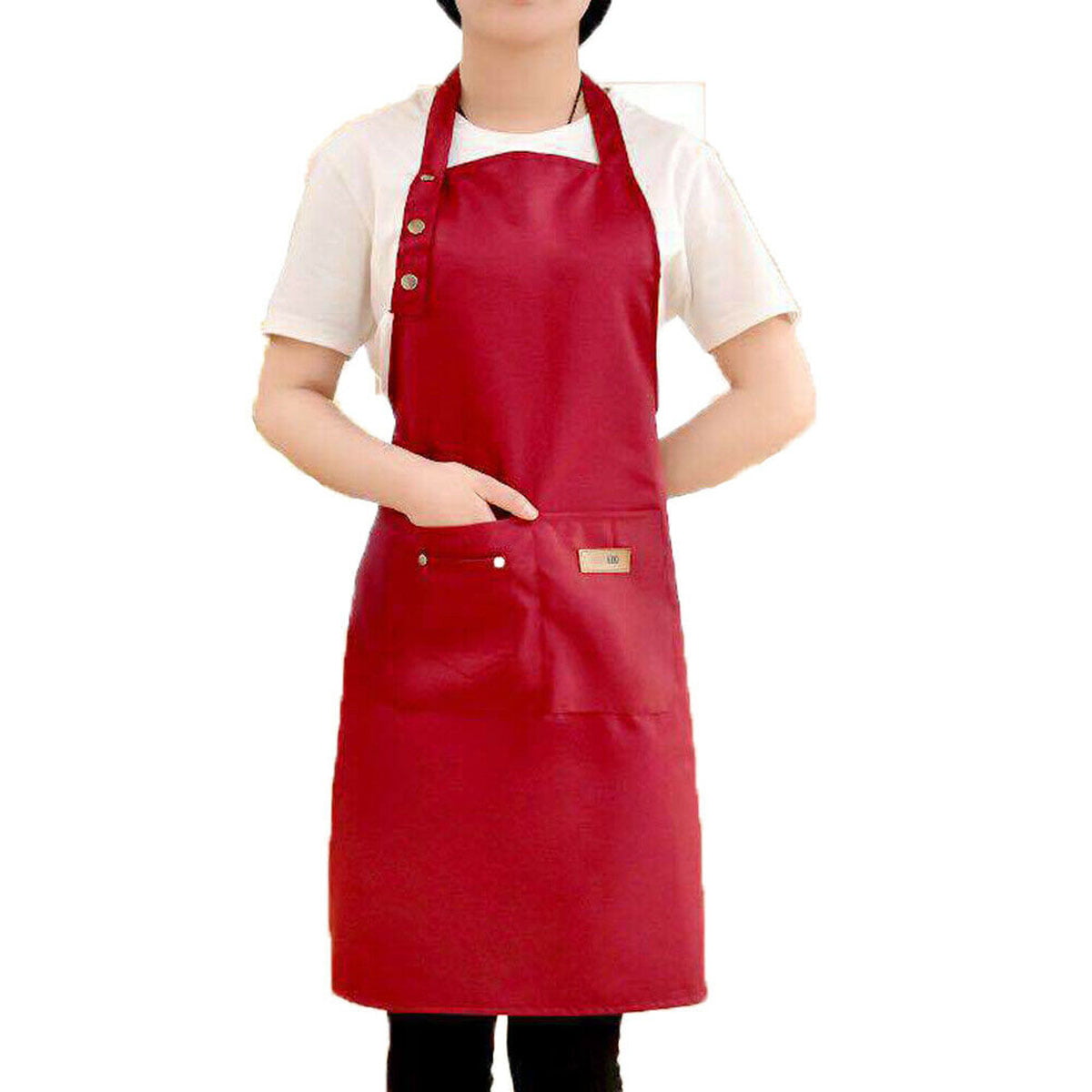 Details about   Men Women Adjustable Bib Apron Cooking Kitchen Restaurant Chef Dress with Pocket 