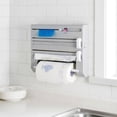 thumbnail image 4 of Sauce Bottle Storage Holder, Wall Mount Design for Efficient Kitchen Organization, Adjustable Paper Towel Bracket, Multifunctional Storage Solution with Magnetic Paper Towel, 4 of 5