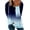 0-grad.-navy, variant on Women's Tie-Dye Button-Down Oversized Hoodie, Casual Long Sleeve Pullover Top