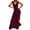 Wine, variant on Sngxgn Dress for Women Long Satin Slip Dress Chemise Soft V Neck(,XL)