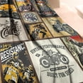 thumbnail image 4 of Motorcycle Gifts for Men and Women Throw Blanket Soft Lightweight Flannel Blanket for Travel/Bedroom/Outdoor/Couch - Gift for Motorcycle Lover 60x80 Inch, 4 of 6