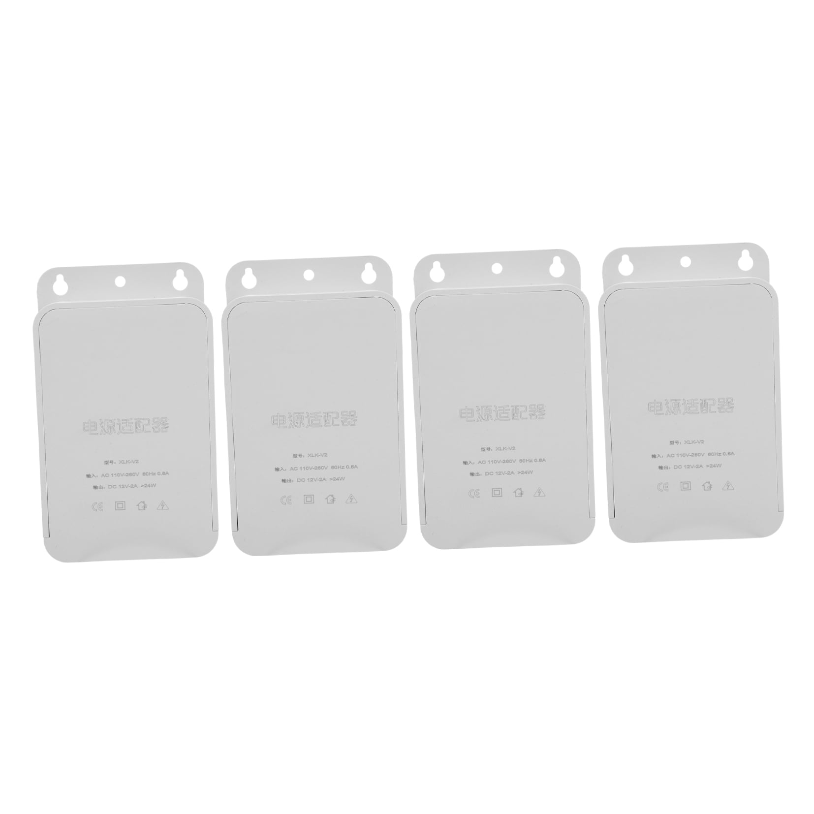 OUNONA 4-Pack Outdoor Electrical Boxes White Plastic Enclosures for Cable and Monitoring System Use