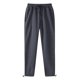 thumbnail image 1 of Pantalones deportivos de longitud completa para hombre, de ocio, con bolsillo, color liso, cintura elástica, cordón ajustable, pierna recta, dobladillo retráctil, pantalones largos para hombre., 1 of 6