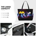 thumbnail image 3 of KLL v Print Large Beach Tote Bag Women Waterproof Sandproof Zipper Beach Tote Bag for Pool Gym Grocery Travel with Wet Pocket, 3 of 7