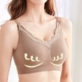 thumbnail image 3 of Darzheoy Bras for Women No Underwire Ladies Comfortable Breathable No Steel Ring Front Buckle Breastfeeding Bra Ladies Underwear Wireless Bra 36/80BC, 3 of 8