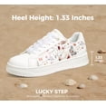 thumbnail image 6 of LUCKY STEP Womens Printed Fashion Sneakers Non Slip Comfortable Casual Shoes,Butterfly, 6 of 11