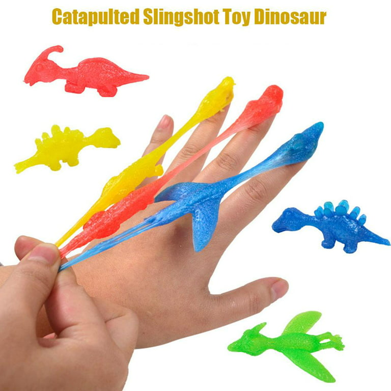 Untica Slingshot Dinosaur Finger Toys, Finger Dinosaurs Sling Shot, Slingshot  Dinosaur Finger Action Figures, Rubber Stretchy Flying Dinosaur Toys  Finger, Random Color (10 pcs) 