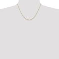 thumbnail image 2 of 14k Yellow Gold 18 Inch 1.5mm Rope Chain Necklace Pendant Charm, 2 of 9