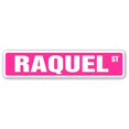 thumbnail image 1 of SignMission SS-RAQUEL 4 x 18 in. Childrens Name Room Street Sign - Raquel, 1 of 1