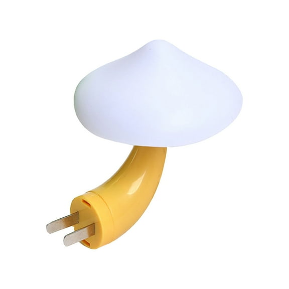 BNNG Toddler Room Night Light Decoration, Cartoon Character Night Light Decor, Mushroom Night Light Yellow Led Light Sensing Night Light Light LED Light Bedside Feeding Light