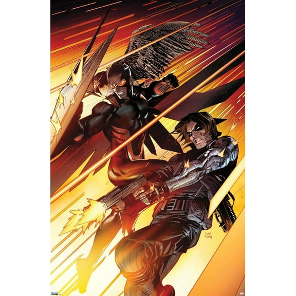 Marvel Comics Falcon and Winter Soldier - Team-Up Wall Poster, 22.375" x 34"