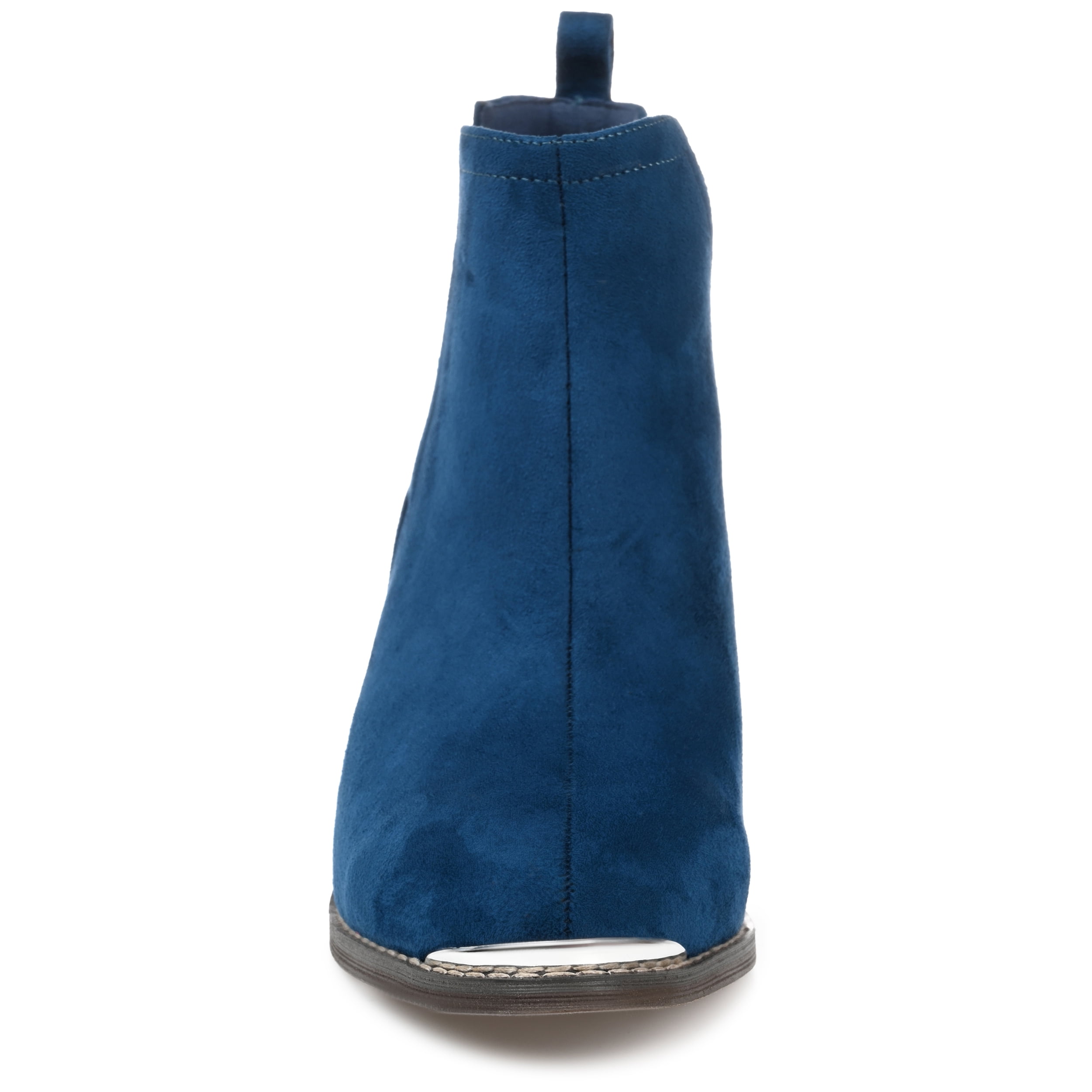 Journee Womens Issla Pull On Stacked Heel Booties, Widths Available