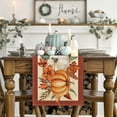 thumbnail image 2 of Sm:)e Orange Pumpkin Fall Table Runner 13x72 Inch,Fruitful Autumn Harvest Kitchen Dining Home Party Decorations, 2 of 7