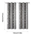 thumbnail image 3 of 2 Pcs Rideaux Occultants pour Salon Rideaux Uniques Rideaux en Solde Beaux Rideaux pour Salon Rideau Fin Rideaux de Fenêtre de Salon Rideaux de Ferme, 132x137cm, 3 of 7