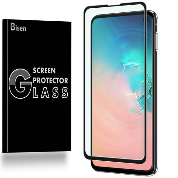 Fit For Samsung Galaxy S10e [NOT For S10] [BISEN] FULL COVER Tempered Glass Screen Protector, Anti-Scratch, Anti-Shock, Shatterproof, Bubble Free