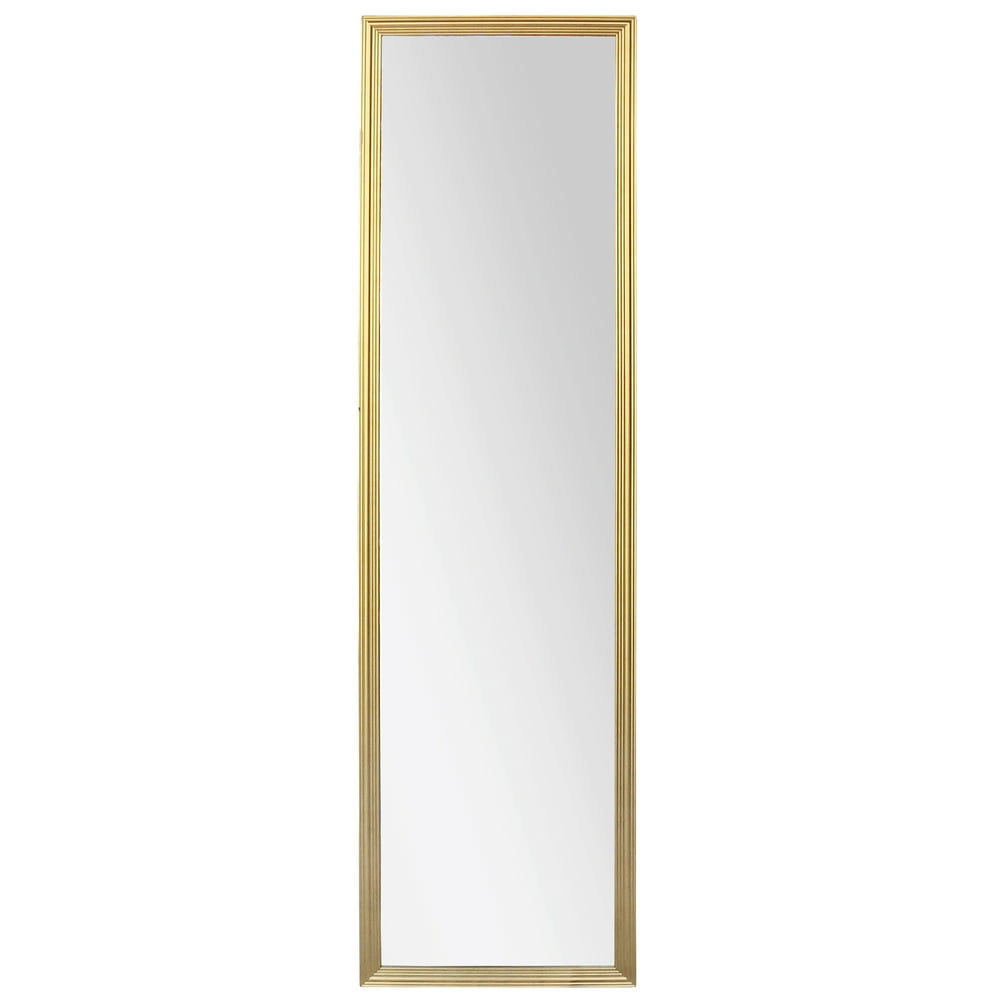 Mainstays 13.39"x49.37" Gold Rectangle Door Mirror