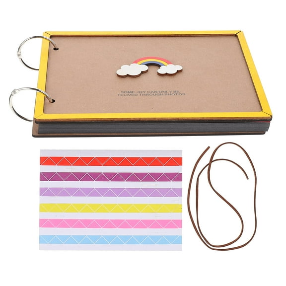 HINTRMENT Album Scrapbook Multi-Color 1Set 8.65X6.29X0.79In