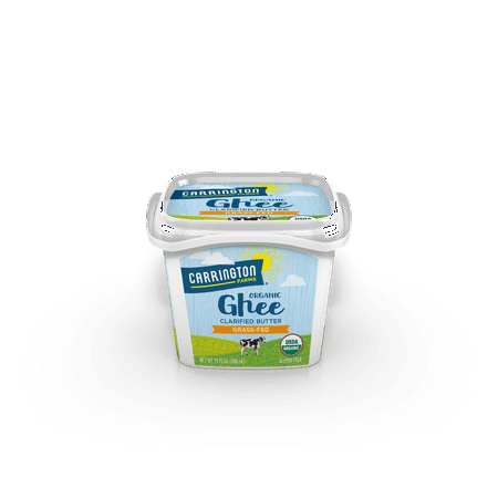 Carrington Farms Organic Ghee Clarified Butter Grass fed Gluten Free, 12 (Best Ghee In India)