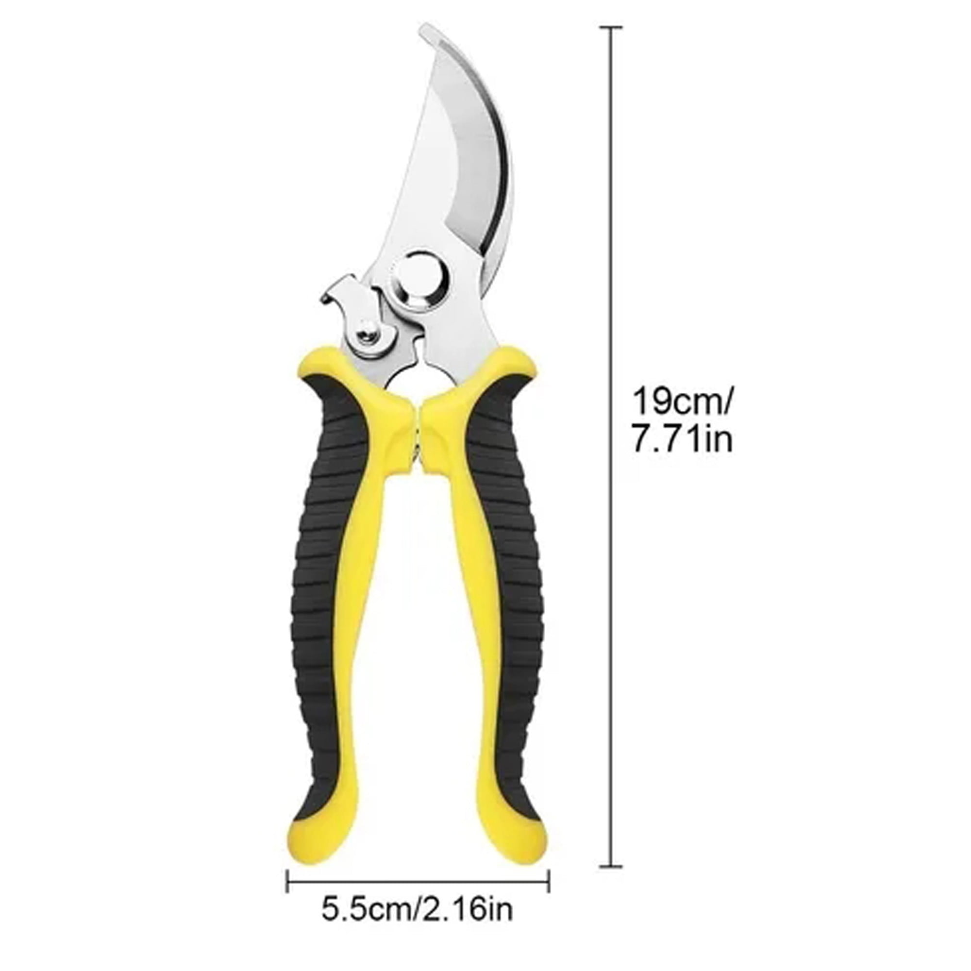 Qingy-2pcs Premium Pruning Shears Gardening Tools, Plant Trimmer for Cutting Flowers, Roses, Hedges, Trees and Flower Stems, Hand Pruners, Small