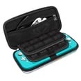 thumbnail image 3 of Fintie Carry Case for Nintendo Switch Lite 2019 - [Shockproof] Hard Shell Protective Cover Travel Bag with 15 Game Card / 2 Micro SD Card Slots, Inner Pocket for Switch Lite Console, Emerald Marble, 3 of 11