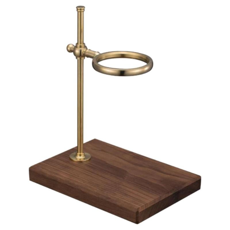 Pour Over Coffee Dripper Adjustable Coffee Filter Stand Holder with Wooden Base Stand for Coffee Beer Drink Maker Portable Pour Over Stand Coffee Station