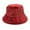 Red, variant on Clearance! Lisingtool Sun Hats for Women Womens Solid Color Winter Thermal Windproof Bucket Fisherman Hat for Women for Girls Promotion Sale