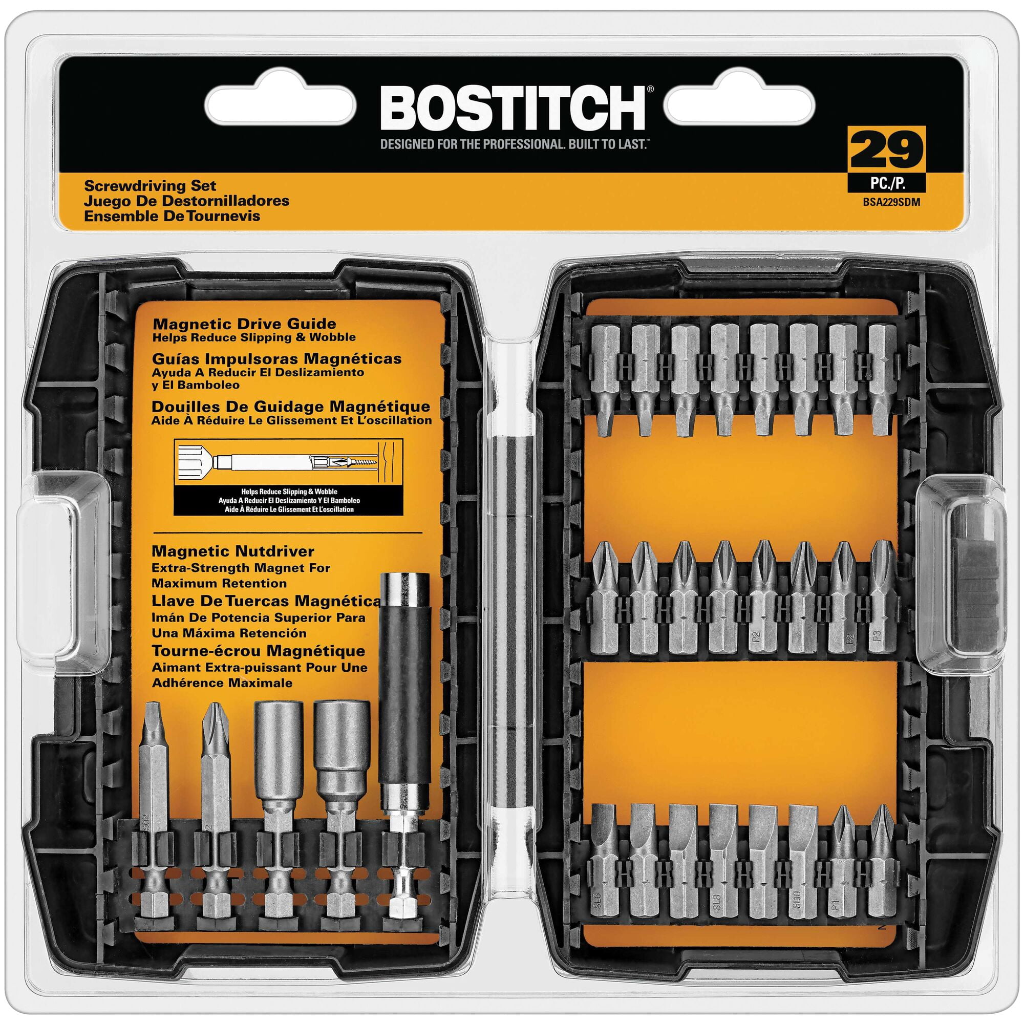 Coffret de vissage BOSTITCH 29 pièces (BSA229SDM)