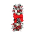 thumbnail image 2 of Guirnalda de escalera Guirnalda De Bolas De Bayas De Lazo Rojo Swag De Escalera De Navidad Para Adornos De Decoración De Puerta Magideal Guirnalda de escalera, 2 of 7