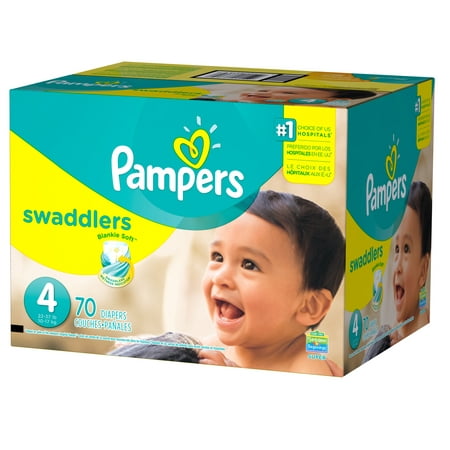 Pampers Swaddlers Diapers Size 4 70 count - Walmart.com