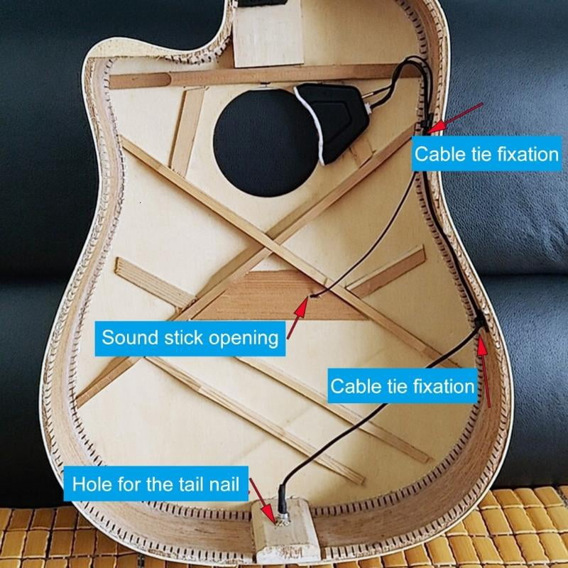 CEORPER Guitar Sound Hole Pickup Rechargeable Acoustic Guitar Pickup Enduring