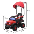 thumbnail image 4 of The Baby Shop Correpasillos Bebé 3 En 1 Carro Montable Eléctrico Tipo Jeep Naranja, 4 of 4