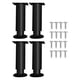 thumbnail image 5 of Patas de muebles ajustables en altura de 4 piezas, pata de soporte de cama, resistente, versátil, de metal, reemplazo para sofá, mesa., 5 of 8