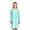 Green, variant on Casual Nights Women's Fleece Long Sleeve Nightgown, Floral Microfleece Sleepwear with Lace Trim and 3-Button Crew Neck, Sparkle Blue 3X