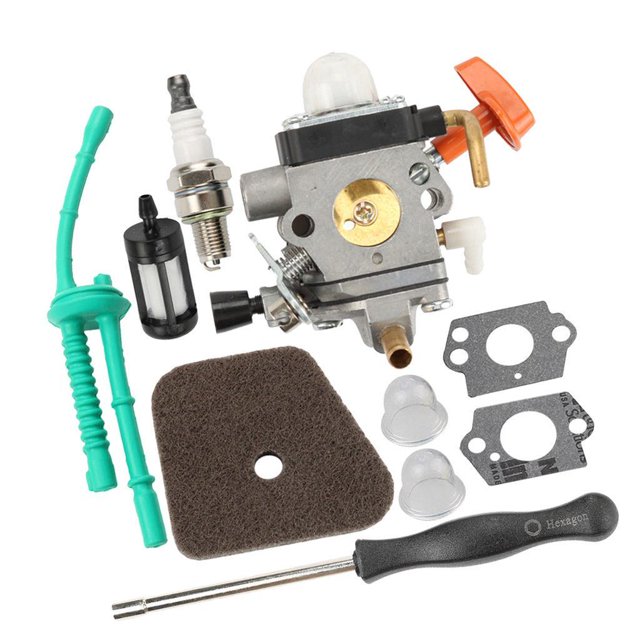 Inteprter Carburador Carb Part para FS120 FS200 FS250 Lawn Mower Strimmer Iluminación y accesorios tipo 10