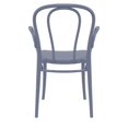 thumbnail image 5 of Luxury Commercial Living 33.5" Gray Stackable Patio XL Dining Armchair, 5 of 8