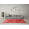 thumbnail image 3 of Ahgly Company Indoor Round Medallion Red Traditional Area Rugs, 8' Round, 3 of 4