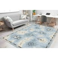 thumbnail image 3 of Sea Compass Rugs, Sea Concept Rugs, Blue Rug, Kids Room Rug, Nursery Rug, Bedroom Rug, Boy Room Rug, Gift For The Home, Children Room Rug, 2'x3' - 60x90 cm, 3 of 4