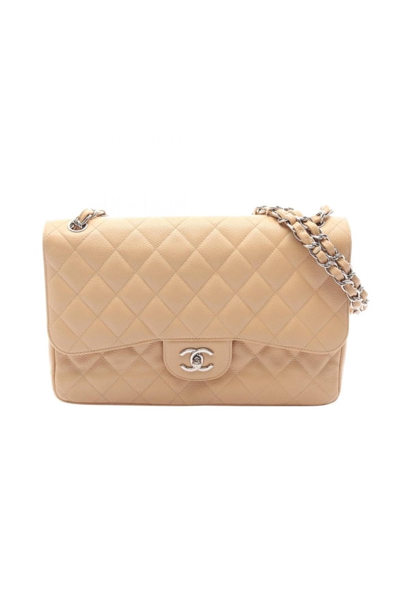 Pre-Owned Chanel Large Matelass 30 Classic Double Flap Shoulder Bag/Handbag, Caviar Leather...