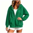 thumbnail image 5 of Chiccall Women's Quilted Texture Half Zip Hoodie Sweatshirt, Drawstring Hood Oversized Long Sleeve Loose Casual Pullover Jacket, 5 of 7