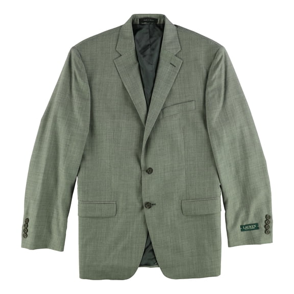 Ralph Lauren Mens Ultra-Flex Two Button Blazer Jacket, Grey, 42 Regular